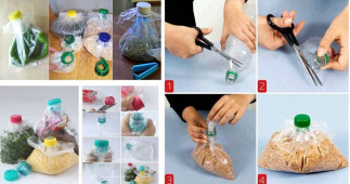 Voici comment sceller un sac de plastique en recyclant une bouteille de plastique!