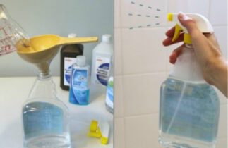 Spray nettoyant quotidien pour garder votre douche propre!