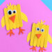 Bricolage pour enfants : Mini poussins en bâtons de popsicle
